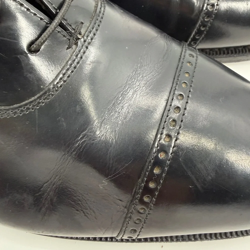 Florsheim Lexington 17067-01 Cap Toe Black Leather Classic Oxford Shoe Men 12D